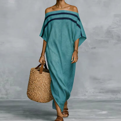Beach Style Long Sleeve Maxi Dress