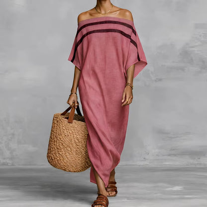 Beach Style Long Sleeve Maxi Dress