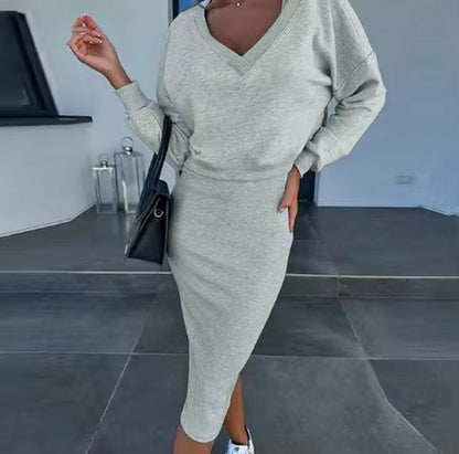Two Piece-Set Knit Dress